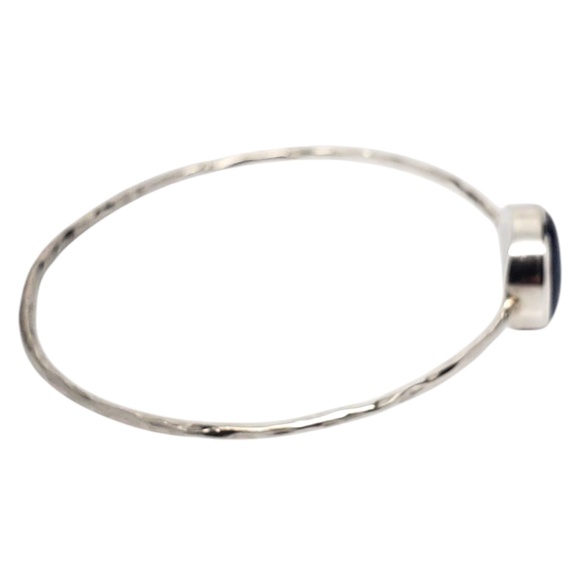 Sterling Silver Blue Kyanite Bangle Bracelet # 20945 - Picture 4 of 12